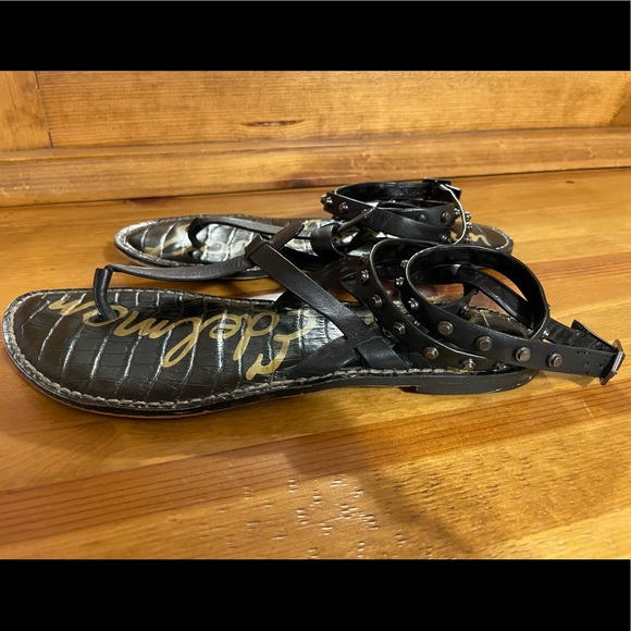 Sam Edelman black gladiator sandals size 8 - Picture 1 of 5